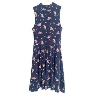 Kimchi Blue Fit and Flare Sleeveless Floral Open Back Babydoll Dress [US XS]